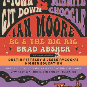 T-TOWN GIT DOWN & MIDNITE CHOOGLE – March 11th – Tulsa VFW: Featured Image